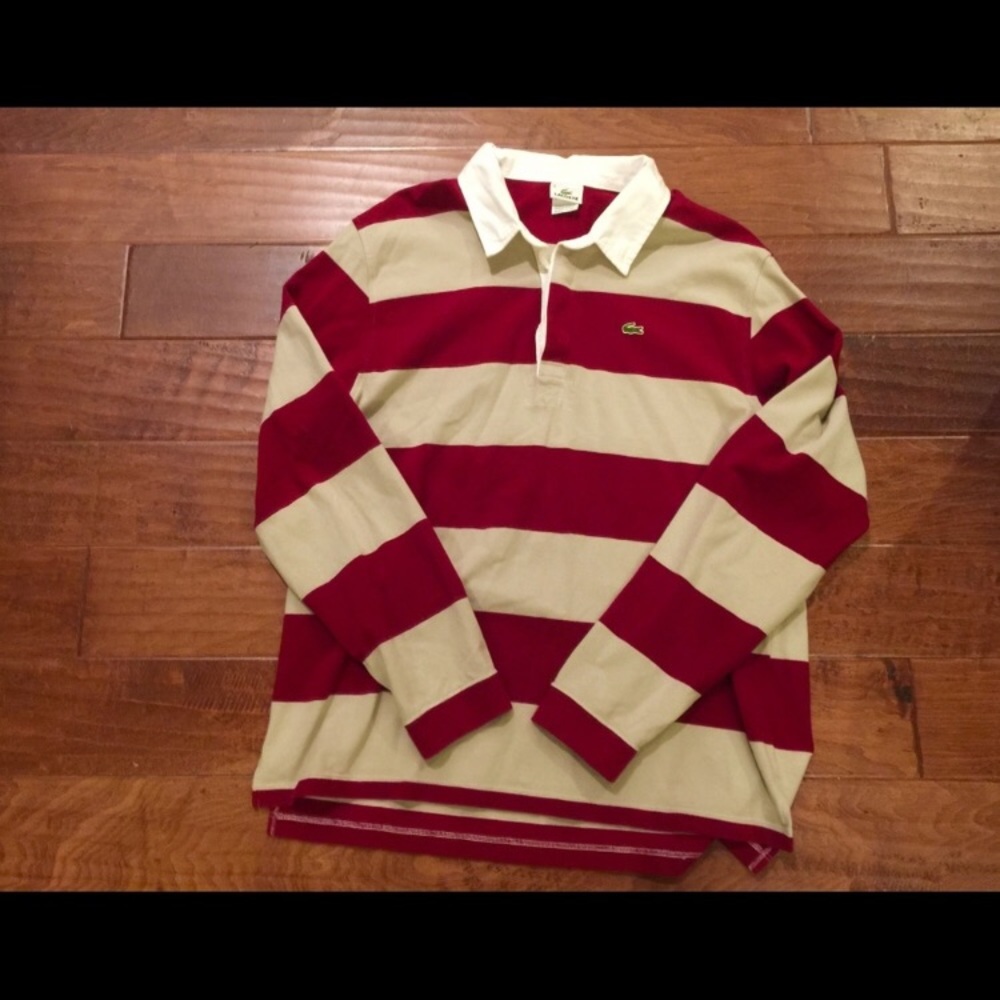 Lacoste Long Sleeve size XL Rugby Polo